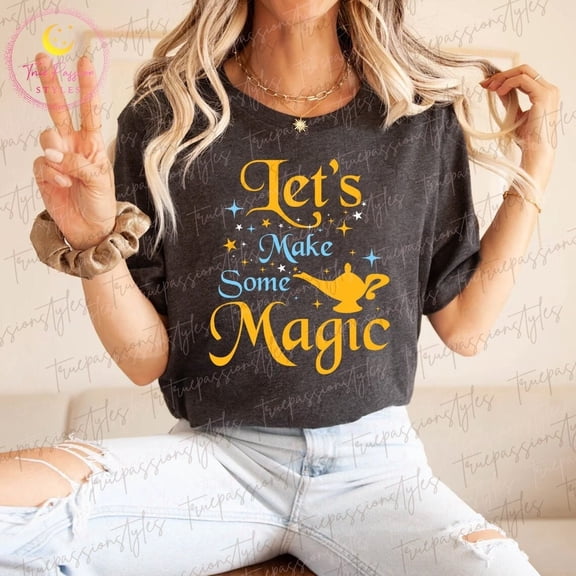 Let's Make Some Magic Shirt, Aladdin Shirt, Aladdin Genie Shirt, Magical Kingdom Shirt, T-shirt, T-shirt E7044, F2757