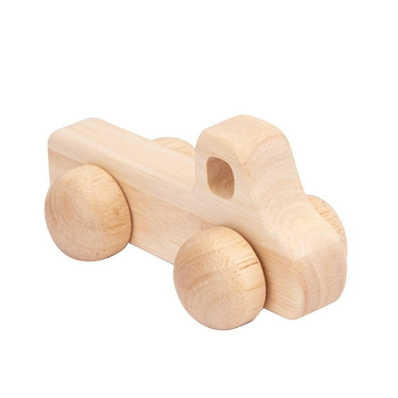 Let's Make Wooden Car Toys Wood Rattle Toy Cars Wood Eco Toy Car Gifts foe Kids Clearance Sale