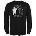 thumbnail image 1 of Let's Make a Panda Funny Black Adult Long Sleeve T-Shirt - 2X-Large, 1 of 1