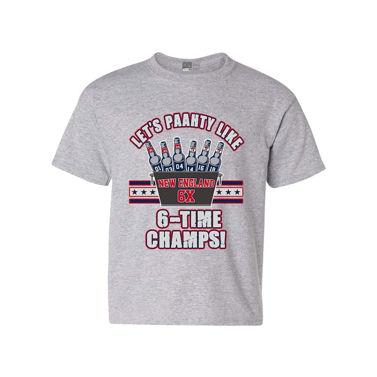 New England Football - 6 Time Champions T-Shirt New England Football - 6 Time Champions T-Shirt
