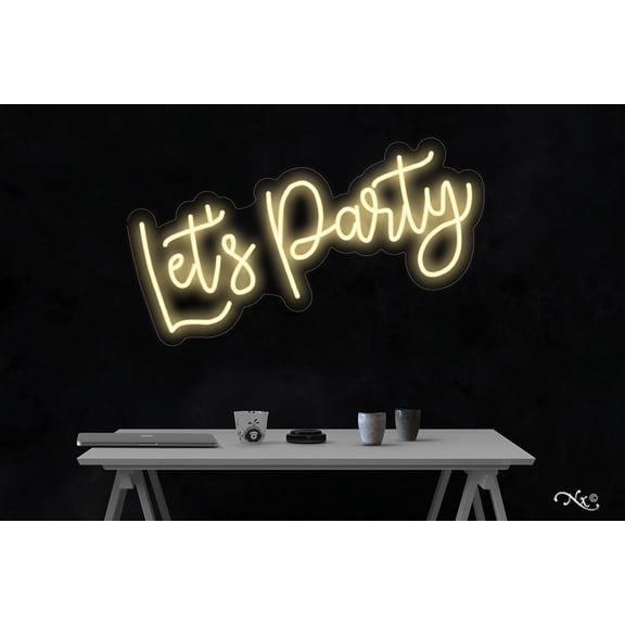 Let's Party-LED Neon Sign Made in USA