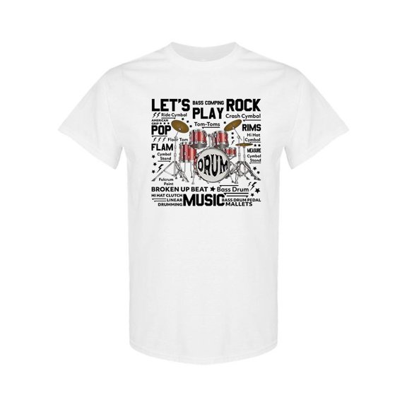 Let's Play Rock T-Shirt Men -SPIdeals Designs, Male Small