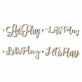 thumbnail image 1 of Let's Play Sign Unfinished Wood Cutout Home Decor DIY Option 3- 36" Wide / 1/2", 1 of 3