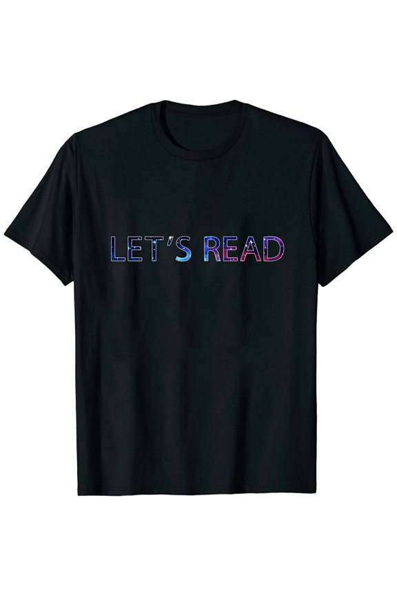 Let's Read Back to School Gifts Stylish Short Sleeve Top for Women with Printed Design