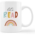 thumbnail image 1 of Let''s Read Boho Rainbow Ceramic Mug-11oz Coffee Milk Tea Mug Cup with Handle,Gifts for Book Lovers Reading Lovers Boys Girls Kids,, 1 of 5