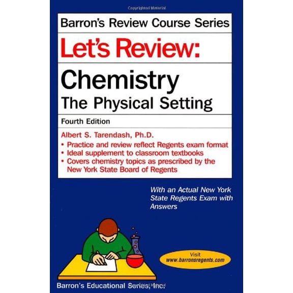 Pre-Owned Let's Review Chemistry: The Physical Setting, 4th Edition (Let's Review: Chemistry) (Paperback) 0764134310 9780764134319
