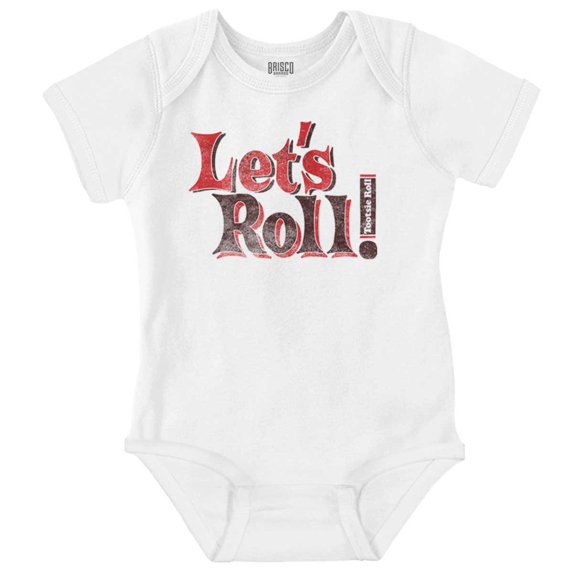 Let's Roll Cute Vintage Tootsie Candy Romper Boys or Girls Infant Baby Brisco Brands 18M