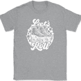 thumbnail image 1 of Let's Roll Roller Skating T-Shirt Funny Rink Hobby Humor Sarcastic Gift Tee - Heather Grey, 3XL, 1 of 1