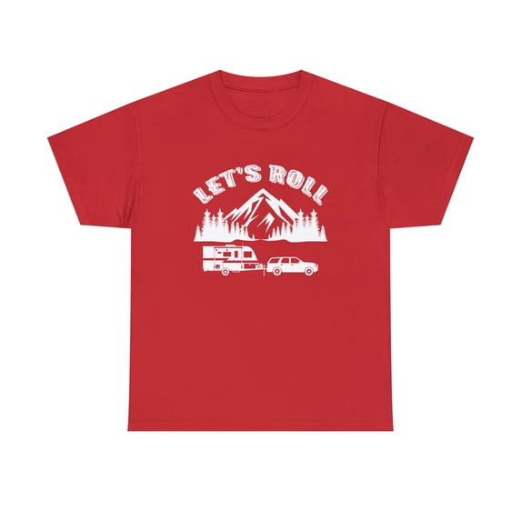 Let's Roll Shirt, Van Life, Family Vacation, RVing Tee, Camping - ID: 598