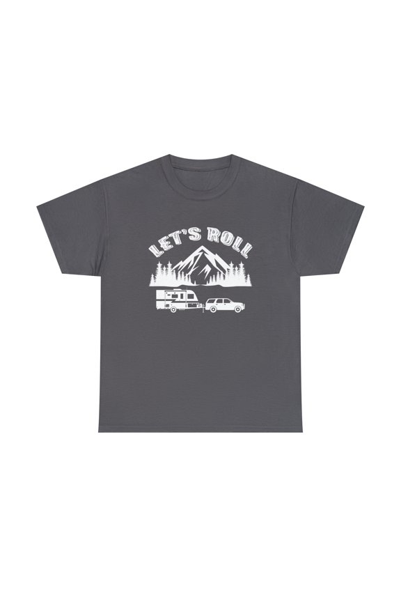 Let's Roll Shirt, Van Life, Family Vacation, RVing Tee, Camping - ID: 598