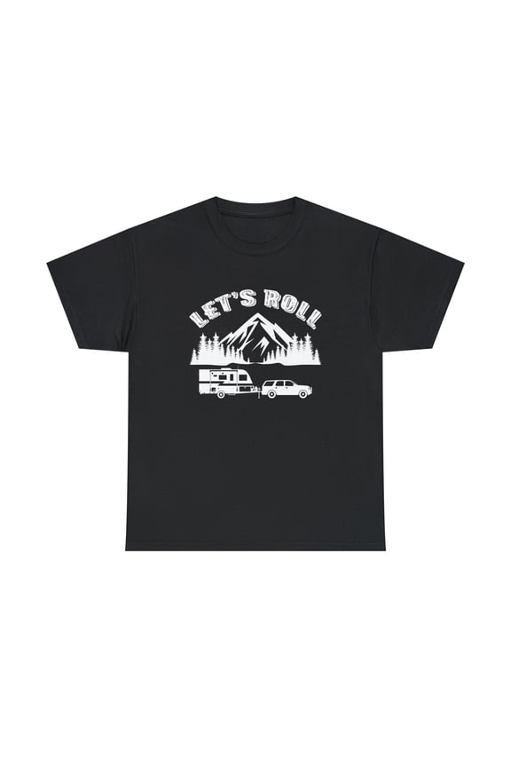 Let's Roll Shirt, Van Life, Family Vacation, RVing Tee, Camping - ID: 598