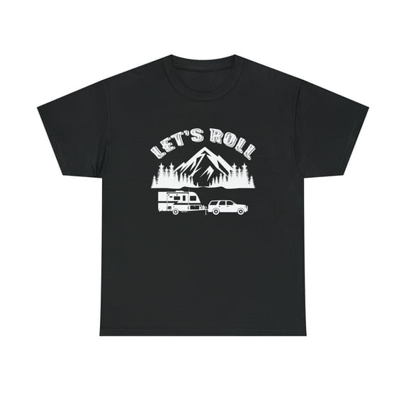 Let's Roll Shirt, Van Life, Family Vacation, RVing Tee, Camping - ID: 598