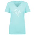 thumbnail image 1 of Let's Seas The Day Womens V-Neck T-Shirt, 1 of 3