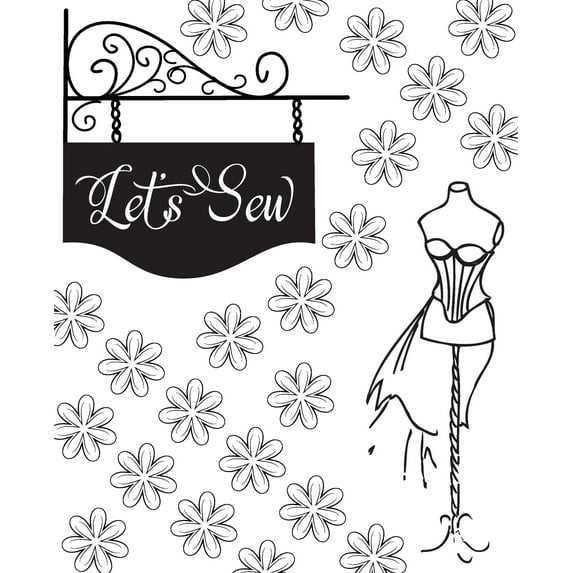 Let's Sew: Project Planner and Notebook for Sewists, Quilters, or Crafters - Hobby or Business (Paperback)
