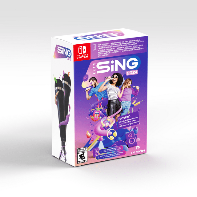 Nintendo Switch Lets Sing Mikrofone Anschliessen Let's Sing 2024 + 2 Mics: Bonus Edition, Nintendo Switch - Walmart.com