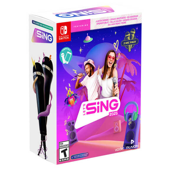 Let's Sing 2025 (2-mic bundle), Nintendo Switch