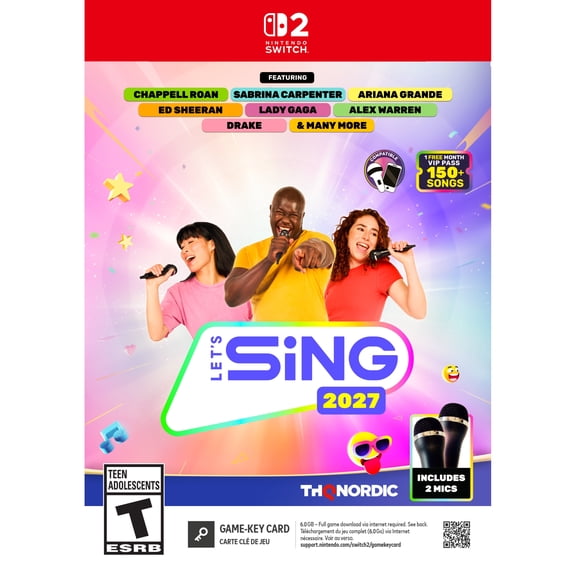 Let's Sing 2027 2 Mic Bundle - Nintendo Switch 2 Game