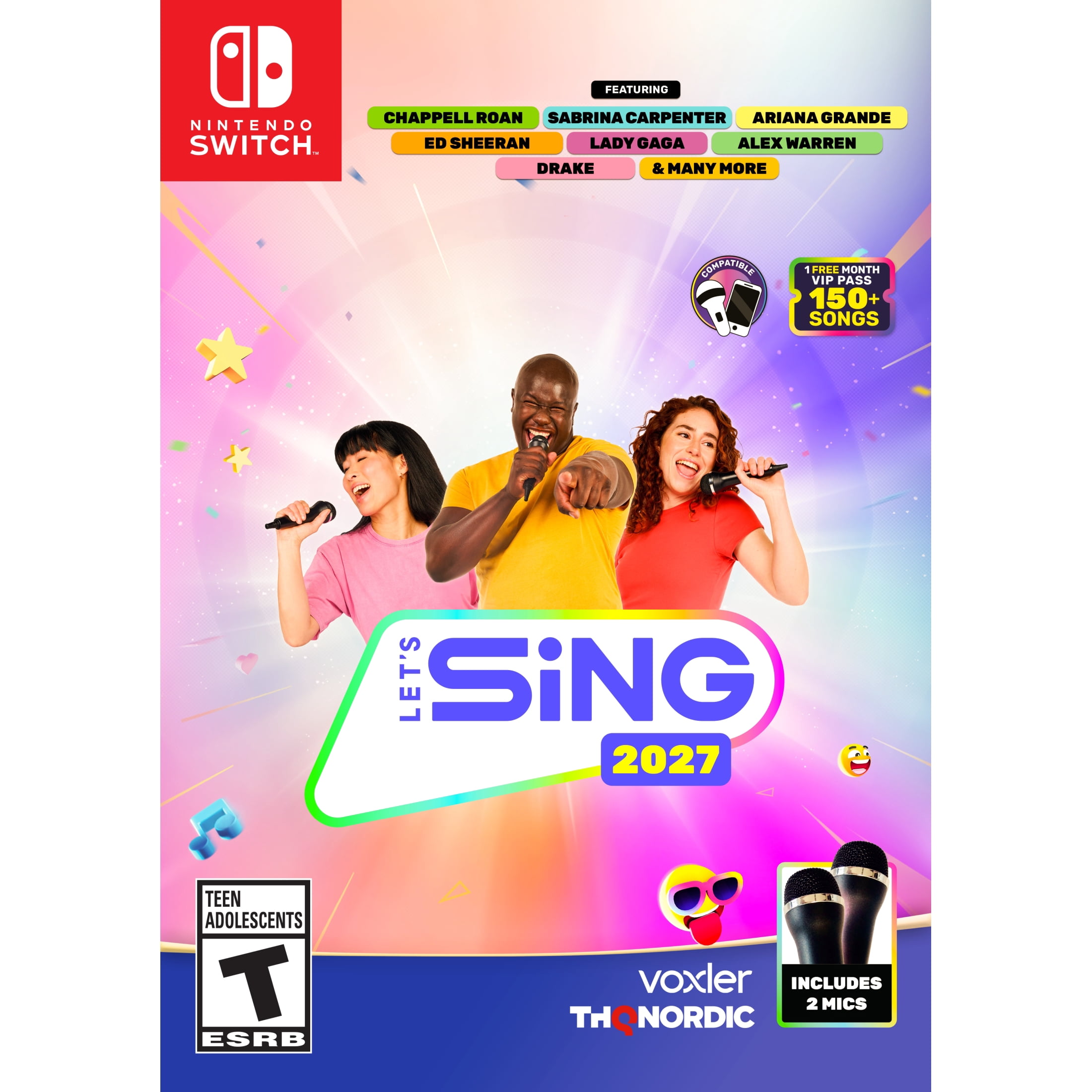 Let's Sing 2027 2 Mic Bundle - Nintendo Switch Game