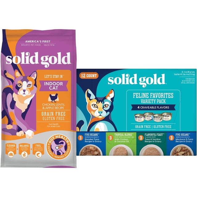 Let's Stay in Dry Cat Food for Indoor Cats Hairball & Sensitive