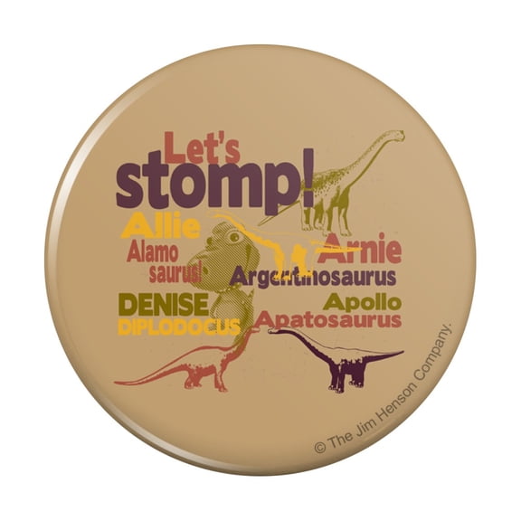 Let's Stomp! Large Big Dinosaur Train Kitchen Refrigerator Locker Button Magnet