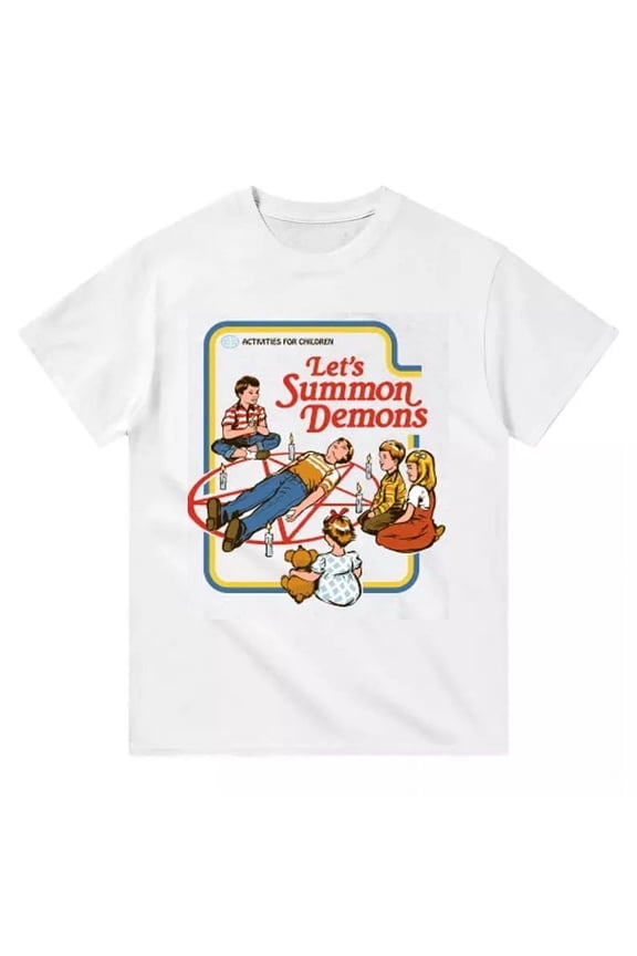 Let's Summon Demons Funny Vintage T-Shirt Unisex All Sizes S-4XL