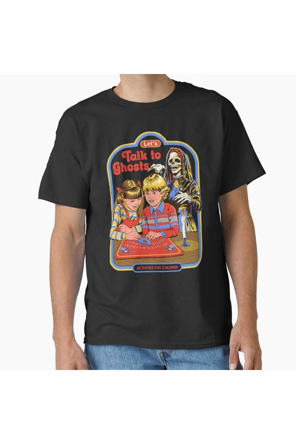 Let's Talk To Ghosts Funny Halloween - Daily Wear Essential G5766 Unisex T-Shirt, Up to Size 5XL