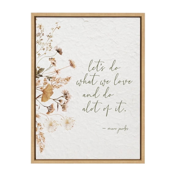 Let's Do What We Love Canvas - Framed 18x24 - Second Nature