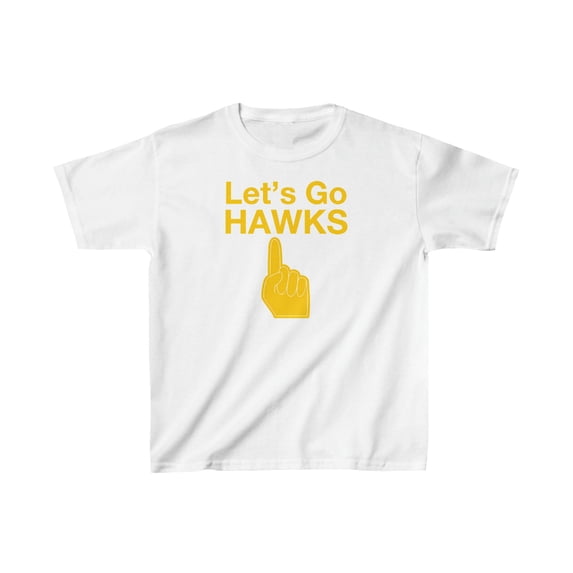Let's go Hawks for women's basketball fans gift Kids Heavy Cotton Tee