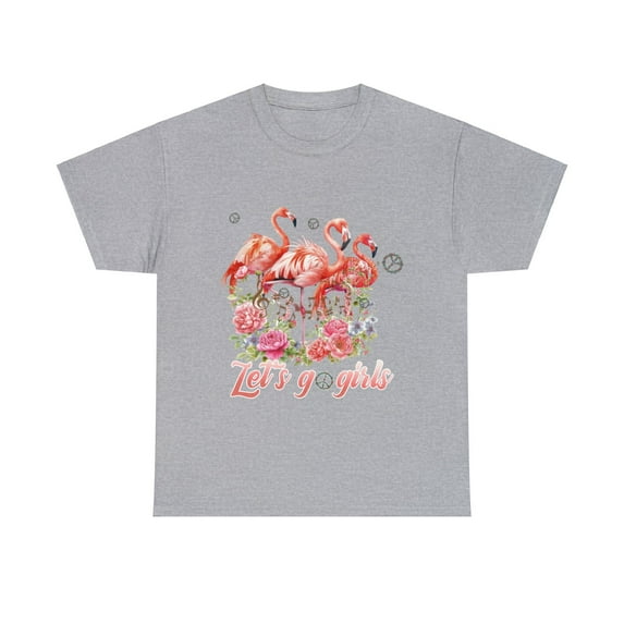 Let's go girls Flamingo Hippie Shirt, Flamingo Lovers Shirt ID-0222-VXVL