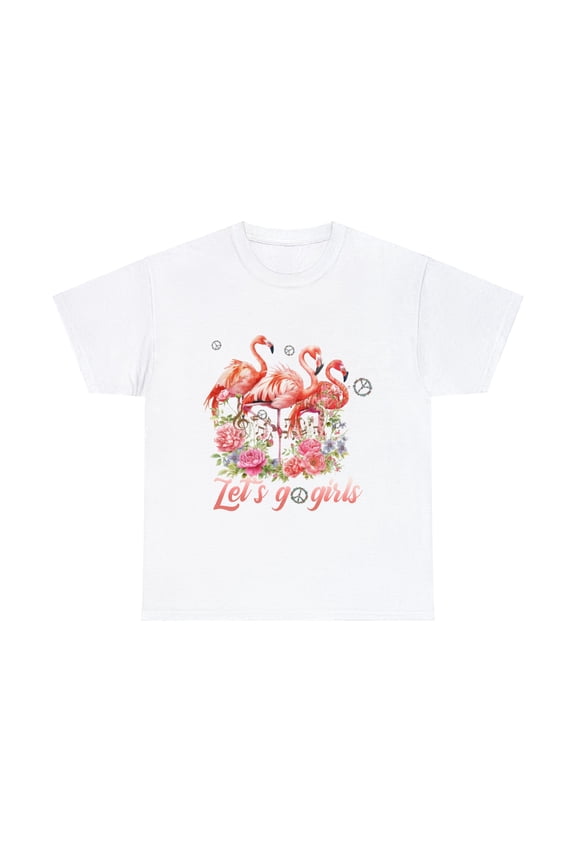 Let's go girls Flamingo Hippie Shirt, Flamingo Lovers Shirt ID-0222-VXVL