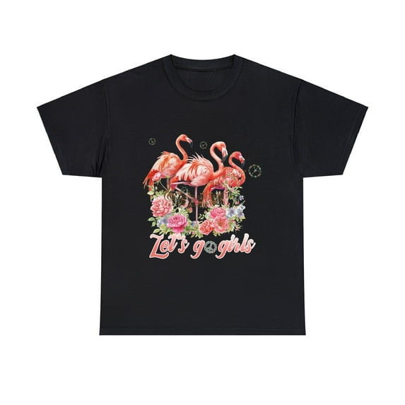 Let's go girls Flamingo Hippie Shirt, Flamingo Lovers Shirt ID-0222-VXVL