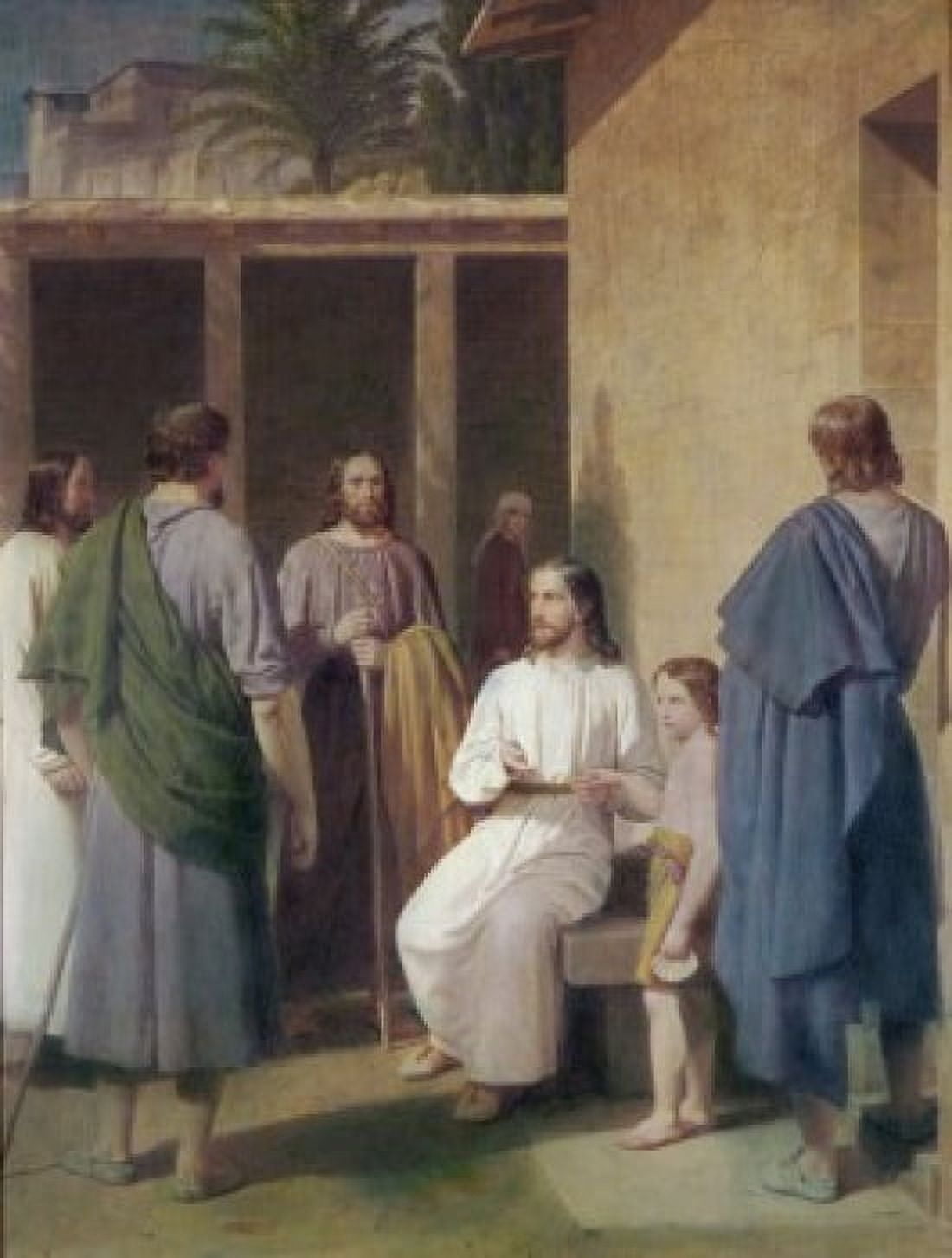 Let the Children Come Unto Me Christoffer W Eckersberg (1783-1853 Danish) Canvas Art - Christoffer W Eckersberg (18 x 24)