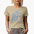 thumbnail image 1 of Let the Sea Set You Free with a Turtle Art Merch Gift, Tan T-Shirt, Medium, 1 of 5