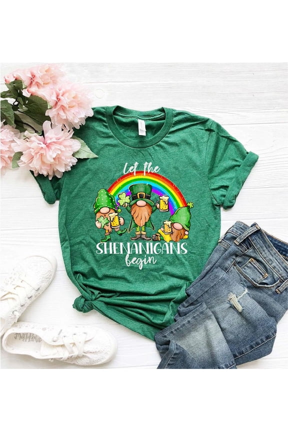 Let the shenanigans begin shirt, St Pattys Day Shirt, irish shirt, irish, lucky shirt, saint patricks day, shamrock shirt, All Size S-5Xl