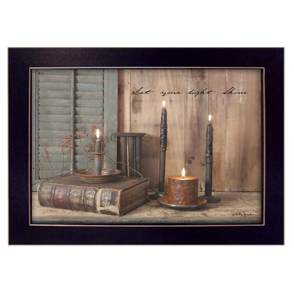 TrendyDecor4U Let Your Light Shine By Billy Jacobs Printed Wall Art BJ805D-712