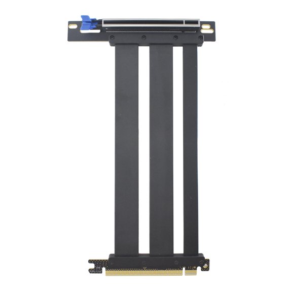 LetLinkSo PCIe 5.0 Riser Cable PCIex16 GPU Extension Cable for Vertical GPU mount, Black, 230mm