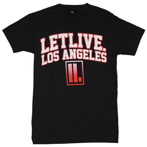 LetLive Mens T-Shirt - Let Live Los Angeles Equalizer Image (Small)