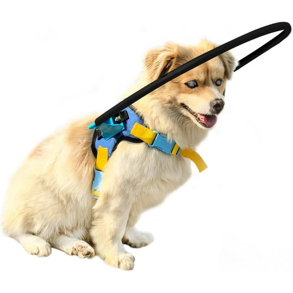 LetPetRun Blind Dog Halo Harness, Protective Confidence Building Harness for Visually Impaired Dogs, Lightweight & Safe,XS