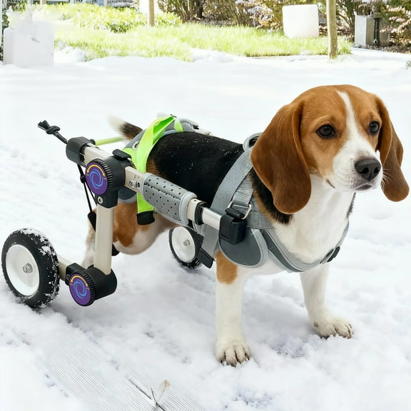 LetPetRun XXS Adjustable Dog Wheelchair for Small Pets, Lightweight Rear Leg Support Cart for Injured or Disabled Dogs