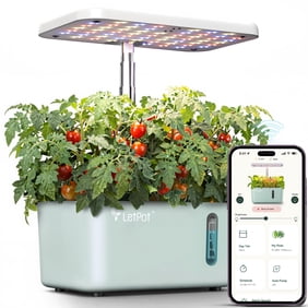 LetPot 5-Pod Hydroponics System - APP&WiFi Controlled Smart Indoor Garden with Grow Lights, Height Adjustable, Gardening Gift for Beginners, Green