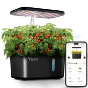 LetPot 5-Pod Hydroponics System - APP&WiFi Controlled Smart Indoor Garden with Grow Lights, Height Adjustable, Gardening Gift for Beginners, Black