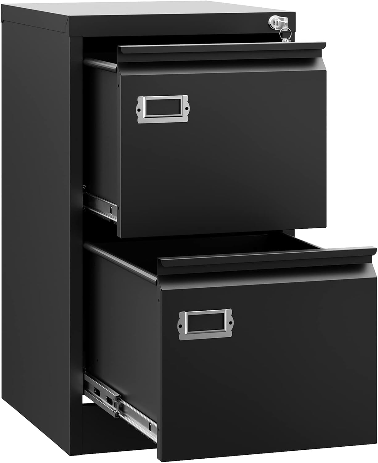 Letaya 2 Drawer File Small Filing with Lock,15.1IN Wide Storage A4/F4