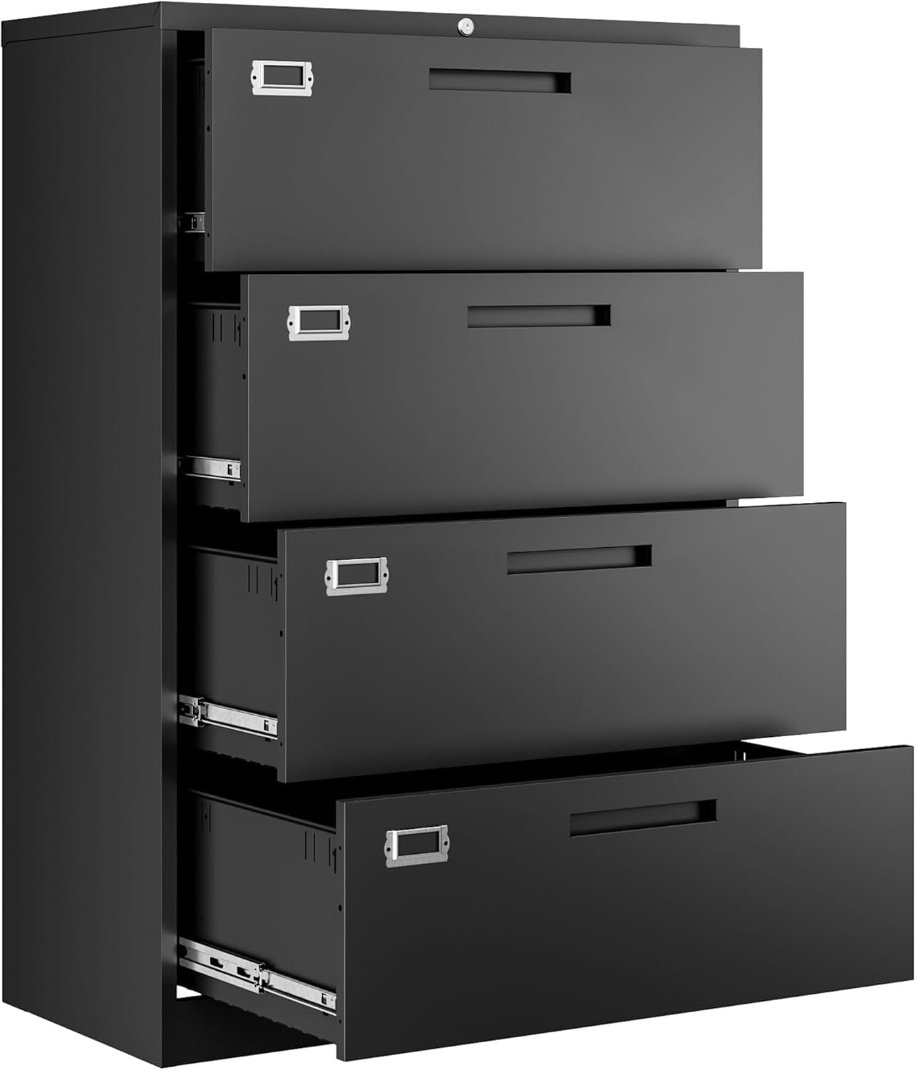 Letaya Metal Lateral Filing Cabinets for Home Office Organization, File Cabinets with Lock for Hanging Storage Letter/Legal/F4/A4, Assembly Required