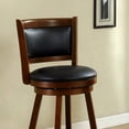 thumbnail image 1 of Letcher 29" Swivel Bar Stool, Dark Cherry Finish, 1 of 3