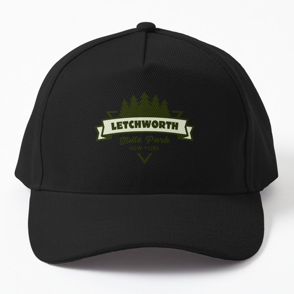 Letchworth State Park Baseball Hat, New York Trees Ribbon Travel Graphic Design, Classic Cap