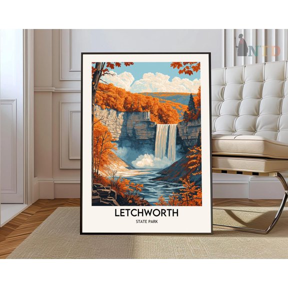 Letchworth State Park Print, Letchworth Wall Art, Letchworth Poster, Letchworth Photo, Letchworth Poster Print, Letchworth New York Art Wall Art, Modern Wall Decor, 16x24 UNFRAMED
