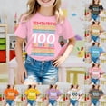 thumbnail image 1 of Letdown 100th Day of School Kids 100 Days Math Numbers T-Shirt Funny School Boys Girls Kids Gift 100 Days of School T-Shirts (Pink,3-4 Years), 1 of 5
