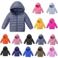 thumbnail image 1 of Letdown Boys' Girls' Lightweight Packable Insulated Puffer Jacket Lightweight Zipper Up Hooded Coat Zipper Quilted Outerwear for Boys and Girls (Hot Pink, 8-9 Years), 1 of 4