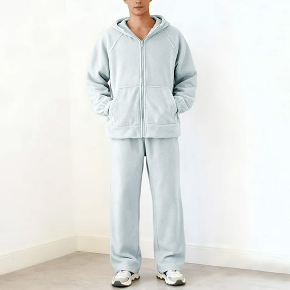 Letdown Flannel Pajamas for Women Polar Hooded Zip Up Pajama Outfits Long Sleeve Thermal Loungewear Comfy Relaxing Sleepwear Soft Fuzzy Outfits (#09-Light Green,M)