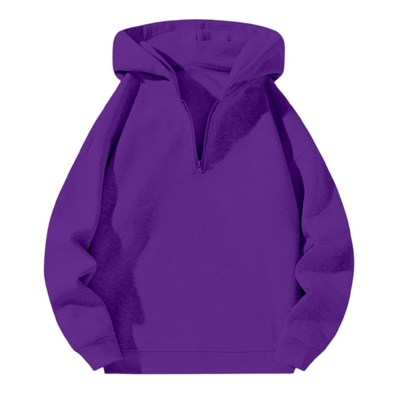 Letdown Hoodies for Men Women Pullover,Lightweight Oversized Lined Sweatshirt Hooded Y2K Long Sleeve Winter Hoodie (Purple,XXL)